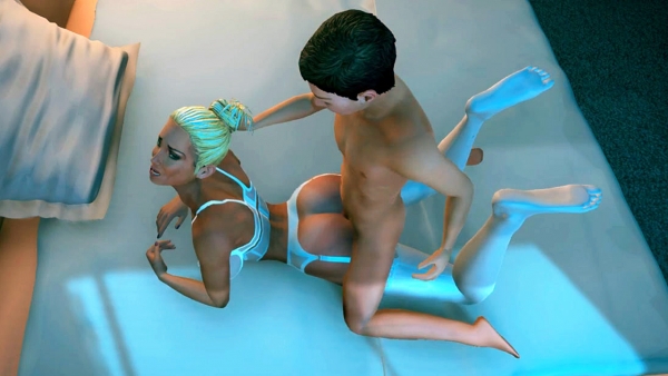 Горячая мама в эротическом белье ночью соблазняет сына перед сном! Спокойной ночи?