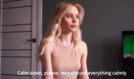 Горячая русская мачеха соблазняет пасынка на секс, делясь интимными проблемами!