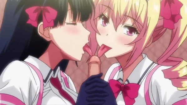 Хентай-бонус: парень ебет голых японских школьниц в порно-мультике до спермового фейерверка!